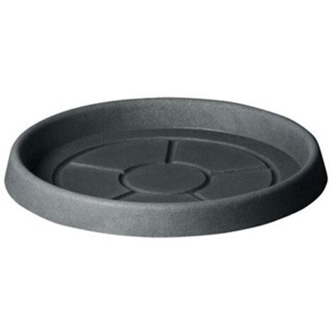 Runde Untertasse Anthrazit - 22 cm