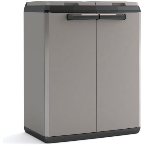 Keter Split Cabinet Recycling Basic – Schrank für die getrennte Abfallsammlung – ISTA 6 – 68 x 39 x 85 H