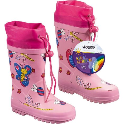 Stocker Pink Kids Gartenstiefel Größe 27