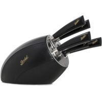Berkel Block Sense Black + Set mit 5 Elegance Black Messern