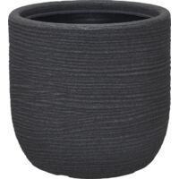 Vasar Pflanztopf Shappy, Blumentopf frostbeständig, Höhe 60 cm, Ø 55 cm, Kunststoff, dunkelgrau
