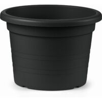 Vaso Cilindro Plastica Anthrazit - 35 cm