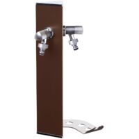 Aquapoint Wandbrunnen Wall Triangle aus bronzefarbenem Metall