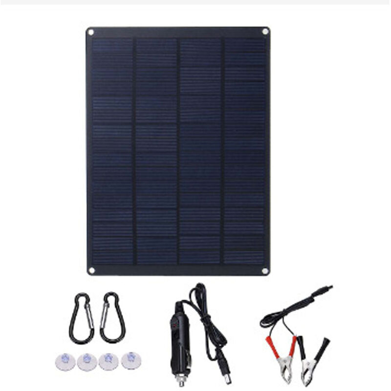 Kit solaire 50W 24V avec convertisseur Pour Cabanons Mobil home Porta