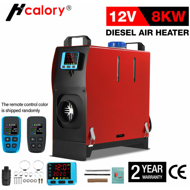 Chauffage de stationnement à essence/ Diesel Hcalory - Chauffage à air 12V  8kw - | bol