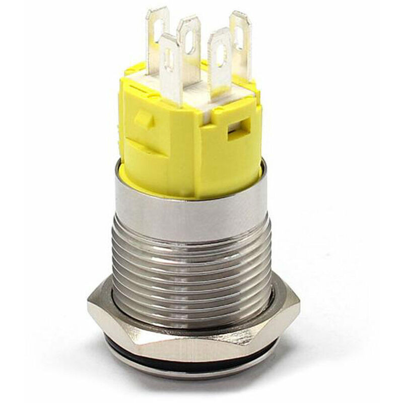 19mm 12V Le symbole de phare lumineux à LED Commutateur à bouton poussoir  de voiture avec fiche mâle 15cm de fil Douille de connecteur - Chine Bouton  poussoir, commutateurs à bouton poussoir