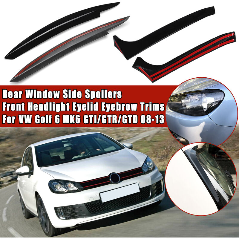 Acheter 1 paire de couvercles de phares chromés pour Volkswagen, pour VW  GOLF 5 MK5 GTI R 2005 2006 2007, accessoires extérieurs