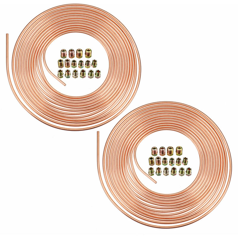 CUIVRE NICKEL FREIN Ligne Tuyau Kit 3/16 Od 25 Foot Bobine Rouleau  Universel - EUR 42,29 - PicClick FR