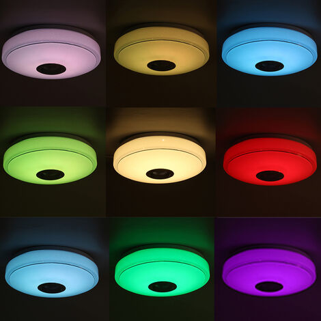 Plafonnier LED Intelligent Callsky 30W - RGB + Blanc Réglable - Contrôle Par App, Télécommande Ou Voix