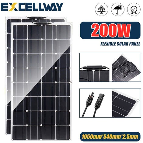 Kit solaire 12v onduleur flexible du panneau solaire 150W 1000w avec  chargeur 25A