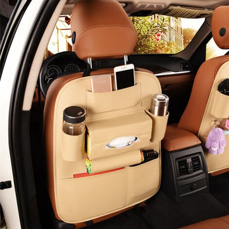 Boîte de rangement multifonctionnelle pour siège arrière de voiture, boîte  à mouchoirs sous le siège, sac automatique, accessoires de décoration -  AliExpress