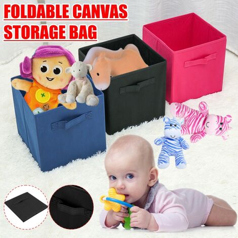 Grande boîte à jouets pliable en métal avec roulettes pour enfants, coffre  à jouets, organisateurs de