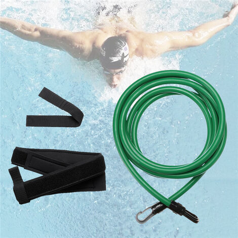 4m Elastic Swimming Training Résistance Ceinture de corde Set pour adultes  Enfants Réglable Sécurité Swim Trainer Accessoires de piscine