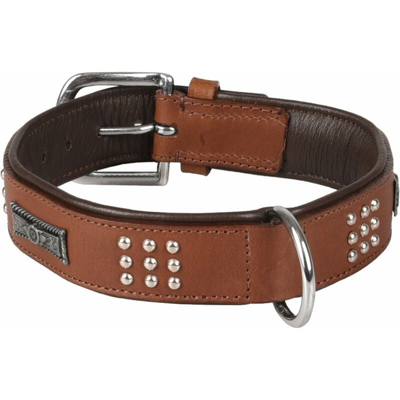 Collar De Cuero sedona talla l 3945 cm para perro. f cuero+accessorios 3945cm 37mm