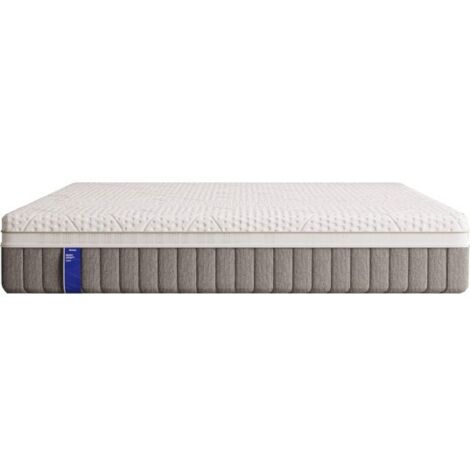 Matelas hybride 160 x 200 cm – 25 cm de hauteur – Fermeté 90% – Housse Cooling amovible et lavable – Ressorts ensachés AeroFlex™ – Emma (1/2)