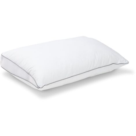 Oreiller souple 40x60cm Premium Ventilé - Enveloppe coton percale - Multipositions de sommeil (1/5)