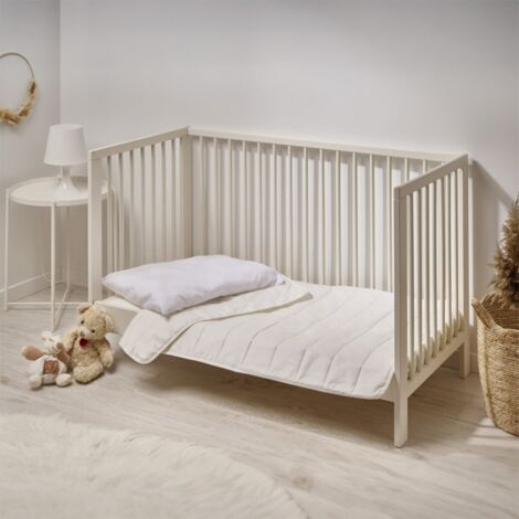 Couette Coton Bio Bébé - Coton issu de l'agriculture biologique - 75x120cm (1/2)
