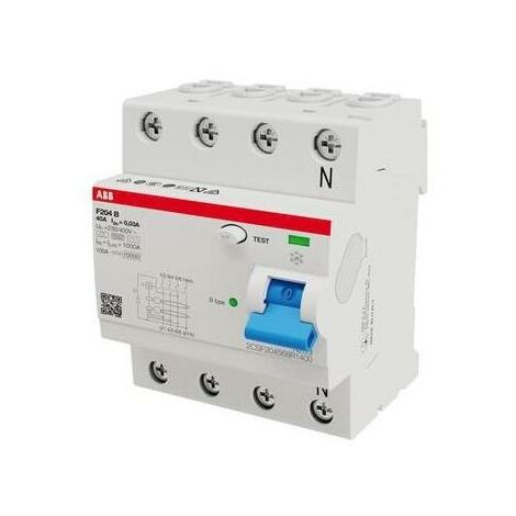 ABB FI-Schutzschalter B 4p 400V 40A 0,03A 4TE REG DIN-Schiene(REG) 3kA ...