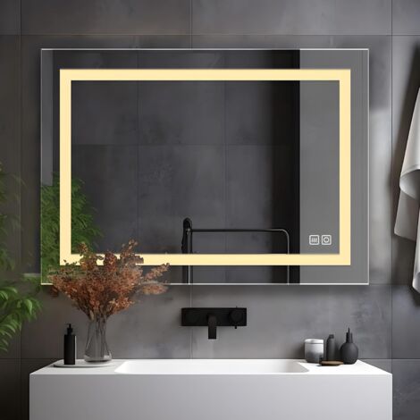 Led Badspiegel Mit Beleuchtung Touch Schalter Memory Funktion Wandspiegel 70 X 50 Cm 88306650