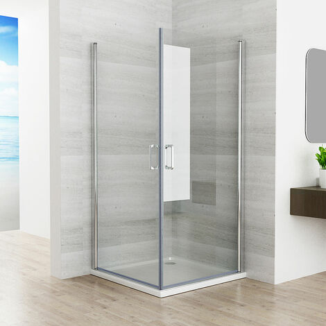 Nano ESG Glas Schwingtür Duschtür Eckeinstieg Duschkabine Duschabtrennung Dusche