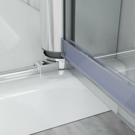 Duschkabine Falttür 185cm Höhe Duschabtrennung Eckig Dusche 180º Duschwand 6mm NANO Glas, 70x70cm