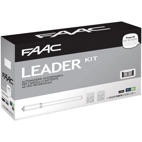 FAAC LEADER 402 KIT 105633445 Automazione Cancello Battenti Idraulico 1,8mt Anta