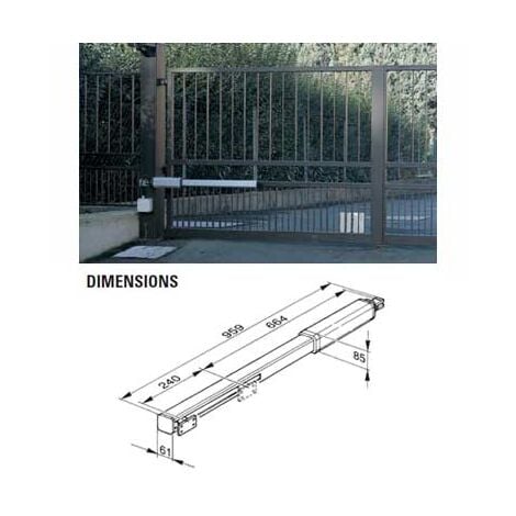 Attuatore Motore Cancello Ante Battente Idraulico Lt. 1 FAAC 402 CBC 230v 104468