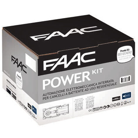FAAC POWER KIT 106747445 770n 24v Automazione Cancello Ante Battenti Interrato