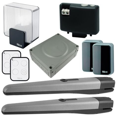 Kit cancello automatico per ante battenti 3m Toona 4024 BD NICE TOONA4024BDKCE