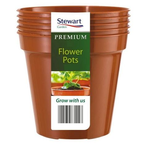 Stewart Garden 5 Flower Pots - 12.7cm - Terracotta (4832014)