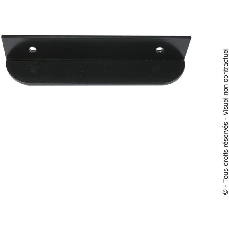 Sabot de portail à butée réglable epoxy noir 30 à 95mm 30 à 95mm
