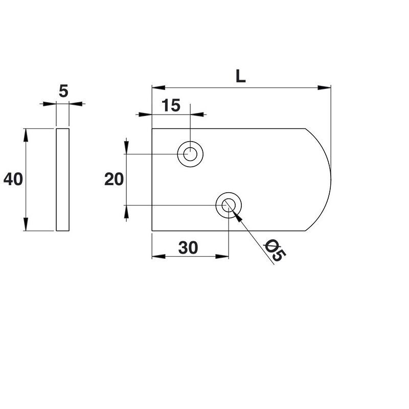 Sabot de portail à butée réglable epoxy noir 30 à 95mm 30 à 95mm