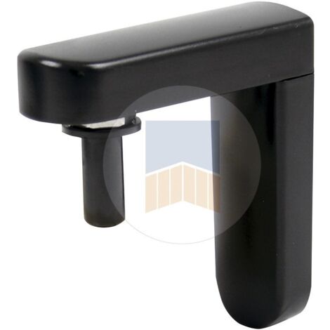 Portac – Gond de porte vertical inox 304 à visser – Cache composite blanc RAL 9010 – Axe réglable 34-74mm – Hauteur 27mm – Diamètre 12mm