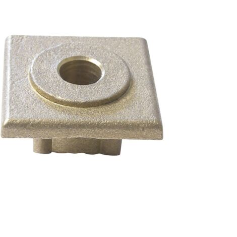 PORTAC Embout percé 40x40 pour tubes épaisseur 1,2 ou 1,5  Finition: Brut - Epaisseur de tube (mm): Epaisseur de tube (mm) : 1,5
