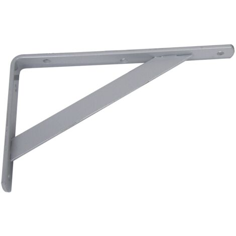 Afbat – Console murale en acier gris 250x150mm – Fixation solide pour charges lourdes – Finition époxy ou zingué – Pour étagères