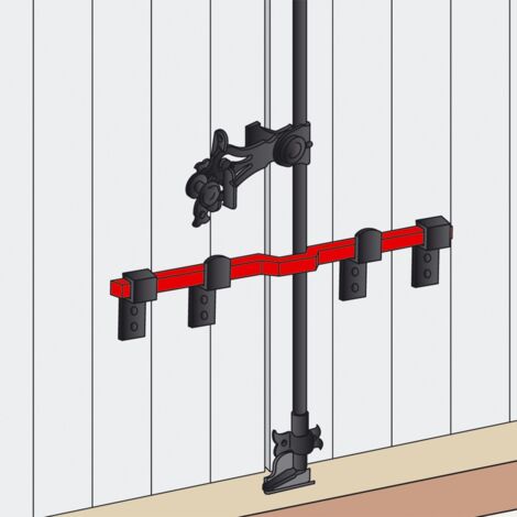 Afbat – Barre de sécurité renforcée en acier carré 16 mm – Longueur 1480 mm – Finition zingué blanc – Pour sécuriser volets