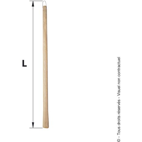 Manche bois pour fourche à foin / croc (1/4)
