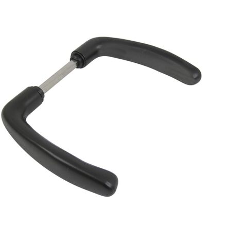 Portac – Béquille Prestige en aluminium carré 7mm – Finition brut – Longueur 127mm – Pour serrures de portails battants et coulissants