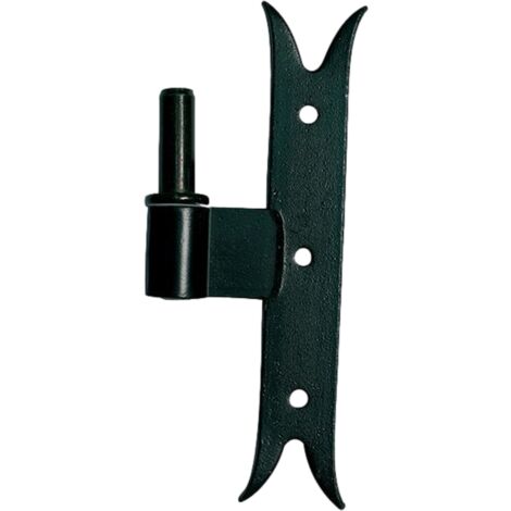 Afbat – Gond de volet sur platine queue de carpe – Pour bois dur – Fixation déportée – Modèle droit – 3 trous de fixation