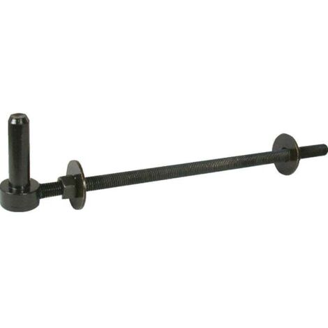 Afbat – Gond de poteau traversant en acier noir – Diamètre 14 mm – À visser pour portails battants – Finition résistante contre la corrosion
