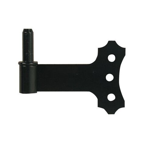 Afbat – Gond à plaquer déco 120mm – Acier prépeint – Axe amovible D14 – Pose à vis pour volets battants