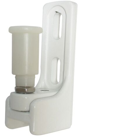 Portac – Support en aluminium pour portail coulissant – Olive de guidage anti-soulèvement – Finition blanche RAL 9016 – Pour terrains accidentés