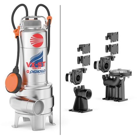 Pedrollo VX 10/50-ST - Bomba eléctrica para la depuración de aguas residuales VÓRTICE de tres fases. Sin flotador.