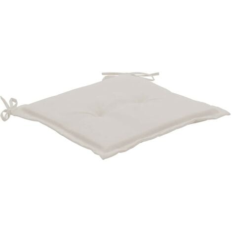 Hommoo Cuscini per Panca da Giardino 2 pz Crema 50x50x3 cm VD46028