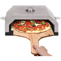 Hommoo Forno Pizza con Piastra Ceramica per Barbecue a Gas e Carbone VD45878