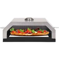 Hommoo Forno Pizza con Piastra Ceramica per Barbecue a Gas e Carbone VD45878