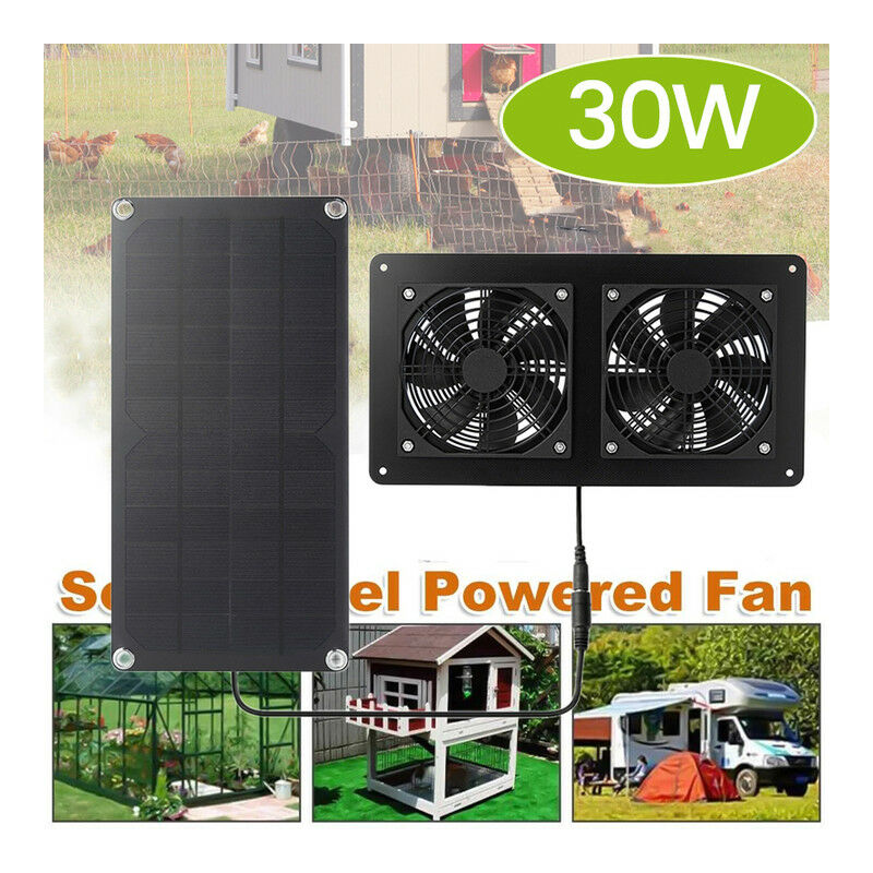 Acheter Mini ventilateur alimenté par panneau solaire 5W 6V, ventilateur d'extraction  solaire, fonctionne avec la lumière du soleil/eau IP65