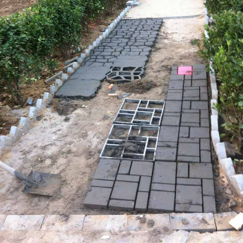 Moule à Béton Pour Allée Jardin - Motif Géométrique - Réutilisable