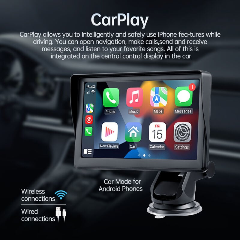 Ecran Car Play / Android Auto pour Voiture Camion - Équipement auto