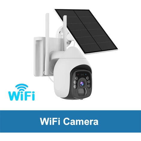 Camera de Surveillance solaire sans fil Wifi ，camera de securite ccTV  exterieure Full HD 1080P camera